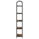Bogreol 5 niveauer 60 x 30 x 183 cm Konstrueret træ Røget eg