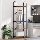 Bogreol 5 niveauer 60 x 30 x 183 cm Konstrueret træ