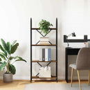 Bogreol 4 niveauer 60 x 30 x 146 cm Konstrueret træ Røget eg