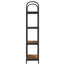 Bogreol 4 niveauer 60 x 30 x 146 cm Konstrueret træ Røget eg