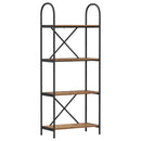 Bogreol Gammelt træ 60 x 30 x 146 cm Konstrueret træ