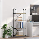 Bogreol 4 niveauer 60 x 30 x 146 cm Konstrueret træ