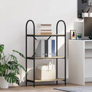 Bogreol 3 niveauer 60 x 30 x 109 cm Konstrueret træ Sonoma eg
