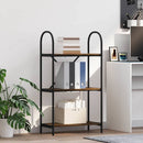 Bogreol 3 niveauer 60 x 30 x 109 cm Konstrueret træ Røget eg