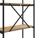 Bogreol 3 niveauer 60 x 30 x 109 cm Konstrueret træ