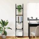 Bogreol 5 niveauer 40 x 30 x 183 cm Konstrueret træ Sort eg