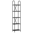 Bogreol Sort eg 40 x 30 x 183 cm Konstrueret træ