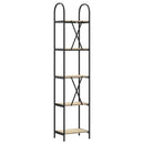Bogreol 5 niveauer 40 x 30 x 183 cm Konstrueret træ Sonoma eg