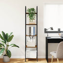 Bogreol 5 niveauer 40 x 30 x 183 cm Konstrueret træ Røget eg