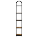 Bogreol 5 niveauer 40 x 30 x 183 cm Konstrueret træ Røget eg