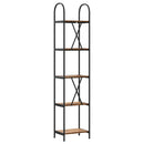 Bogreol Gammelt træ 40 x 30 x 183 cm Konstrueret træ