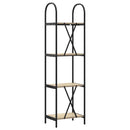 Bogreol 4 niveauer 40 x 30 x 146 cm Konstrueret træ Sonoma eg