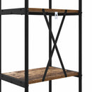 Bogreol Gammelt træ 40 x 30 x 146 cm Konstrueret træ