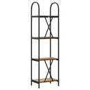 Bogreol Gammelt træ 40 x 30 x 146 cm Konstrueret træ