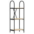 Bogreol 3 niveauer 40 x 30 x 109 cm Konstrueret træ Sonoma eg
