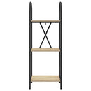 Bogreol 3 niveauer 40 x 30 x 109 cm Konstrueret træ Sonoma eg