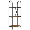 Bogreol Røget eg 40 x 30 x 109 cm Konstrueret træ
