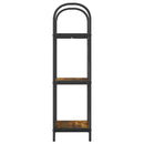 Bogreol 3 niveauer 40 x 30 x 109 cm Konstrueret træ Røget eg