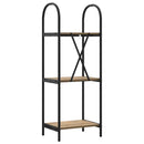 Bogreol 3 niveauer 40 x 30 x 109 cm Konstrueret træ