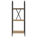 Bogreol 3 niveauer 40 x 30 x 109 cm Konstrueret træ