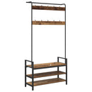 Jakkeholder Gammelt træ 95 x 34 x 184 cm Konstrueret træ