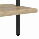 Bogreol 5 niveauer 60 x 24 x 168 cm Konstrueret træ Sonoma eg