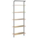 Bogreol 5 niveauer 60 x 24 x 168 cm Konstrueret træ Sonoma eg