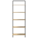 Bogreol 5 niveauer 60 x 24 x 168 cm Konstrueret træ Sonoma eg