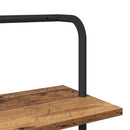 Bogreol 5 niveauer 60 x 24 x 168 cm Konstrueret træ Gammelt træ