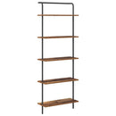 Bogreol 5 niveauer 60 x 24 x 168 cm Konstrueret træ Gammelt træ