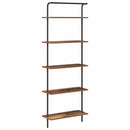 Bogreol 5 niveauer 60 x 24 x 168 cm Konstrueret træ Gammelt træ