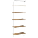 Bogreol 5 niveauer 60 x 24 x 168 cm Konstrueret træ