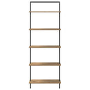Bogreol 5 niveauer 60 x 24 x 168 cm Konstrueret træ