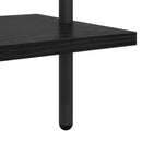 Bogreol Sort eg 60 x 24 x 203 cm Konstrueret træ