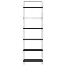 Bogreol Sort eg 60 x 24 x 203 cm Konstrueret træ