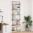 Bogreol Røget eg 60 x 24 x 203 cm Konstrueret træ