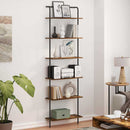 Bogreol Røget eg 60 x 24 x 203 cm Konstrueret træ