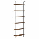 Bogreol Røget eg 60 x 24 x 203 cm Konstrueret træ