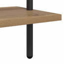 Bogreol Artisan Egetræ 60 x 24 x 203 cm Konstrueret træ
