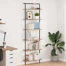 Bogreol 6 niveauer 60 x 24 x 203 cm Konstrueret træ