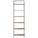 Bogreol 6 niveauer 60 x 24 x 203 cm Konstrueret træ