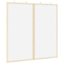 Bulletin Tavle 80 x 80 x 1.4 cm Massivt fyrretræ Hvid