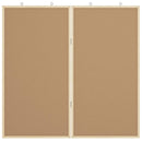 Bulletin Tavle 80 x 80 x 1.4 cm Massivt fyrretræ Hvid
