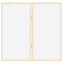 Bulletin Tavle 80 x 80 x 1.4 cm Massivt fyrretræ Hvid