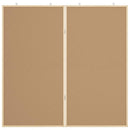 Bulletin Tavle 100 x 100 x 1,4 cm Massivt fyrretræ Hvid