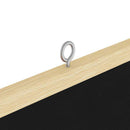 Bulletin Tavle Sort 100 x 100 x 1,4 cm Massivt fyrretræ
