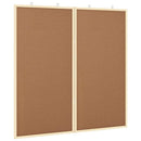 Bulletin Tavle 80 x 80 x 1.4 cm Massivt fyrretræ Brun
