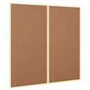 Bulletin Tavle 100 x 100 x 1,4 cm Massivt fyrretræ Brun