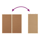 Bulletin Tavle 100 x 100 x 1,4 cm Massivt fyrretræ Brun