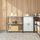 Køkkenopbevaringssæt HATTEM 2 pcs Sølv Galvaniseret stål